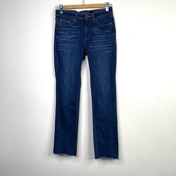Spanx The Slim x Straight Tummy Slimming stretch Raw Hem Ankle Jeans womens 28 - Picture 1 of 11